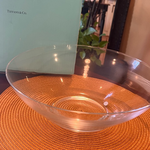 Tiffany & Co. 12” Glass Bowl - Picture 1 of 9